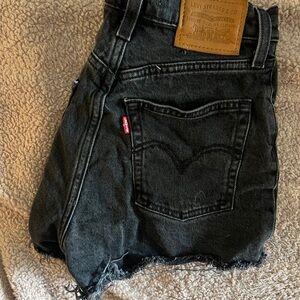 Levi's Black Denim Shorts